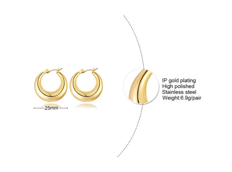 Wholesale Stainless Steel Classic Womens Earrings