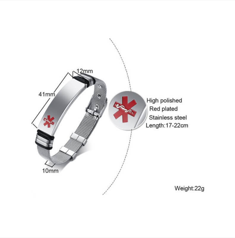 Wholesale Stainless Steel Medical Bracelets