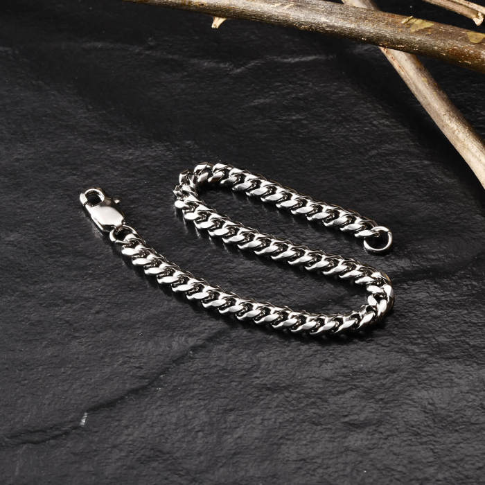 Wholesale Stainless Steel Cuban Chain Bracelet