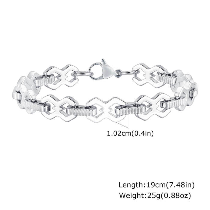 Wholesale Stainless Steel Mens Chain Bracelet