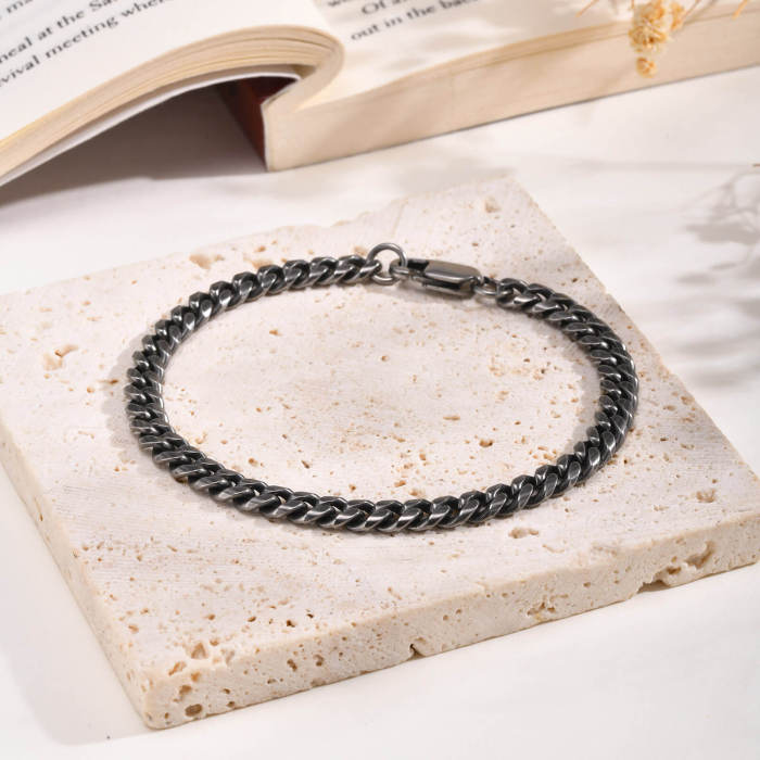 Wholesale Stainless Steel Cuban Chain Bracelet