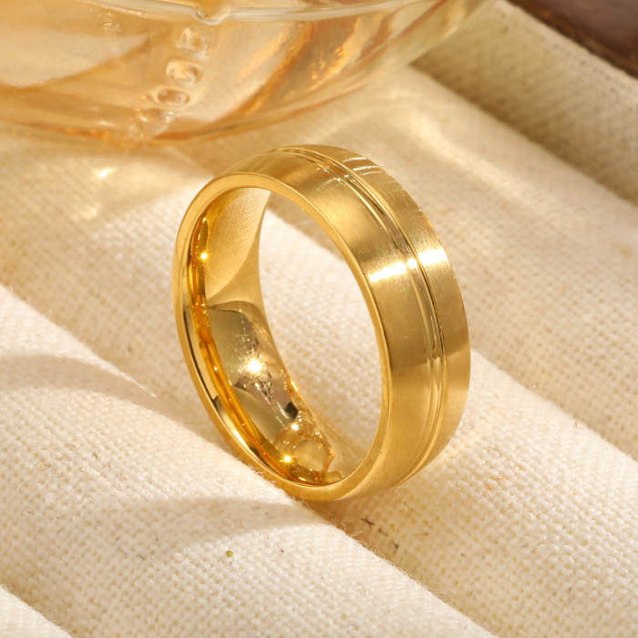 Wholesale Stainless Steel Women's Fluted Ring
