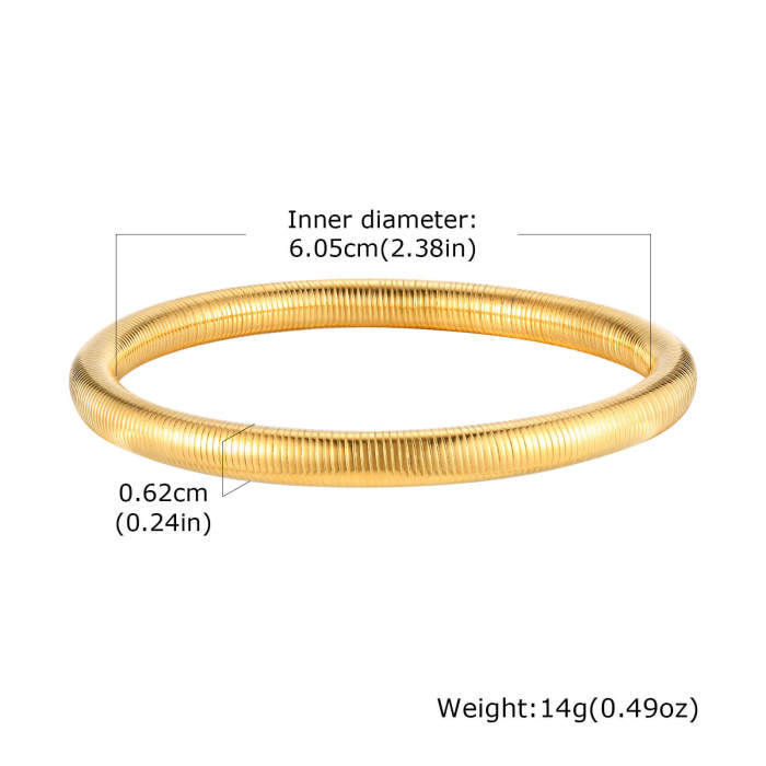 Wholesale Stailess Steel Simple Bangle