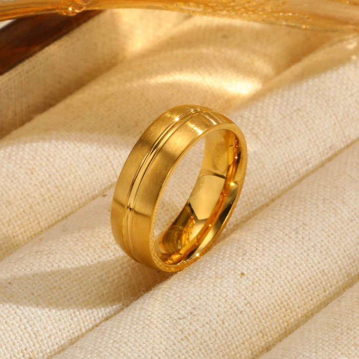 Wholesale Stainless Steel Women's Fluted Ring