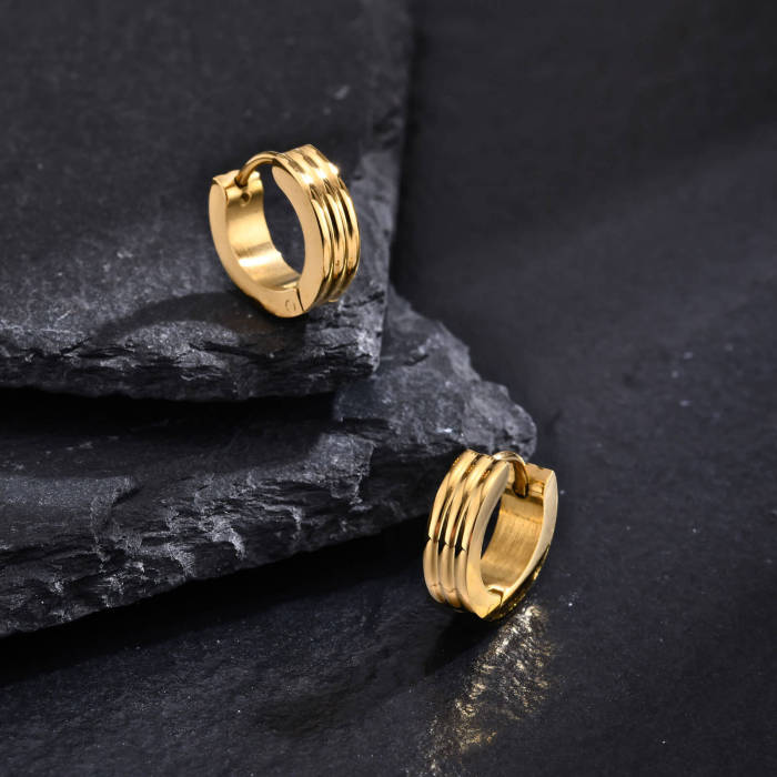 Wholesale Stainless Steel Fashion Men Earring
