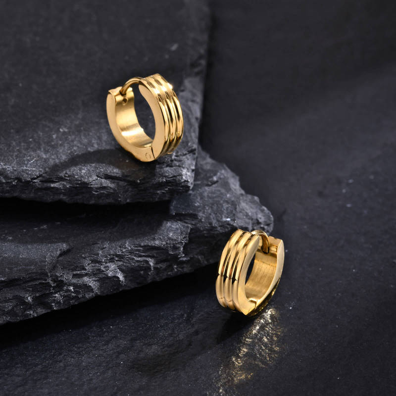 Wholesale Stainless Steel Fashion Men Earring