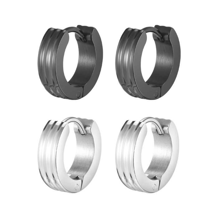 Wholesale Stainless Steel Fashion Men Earring