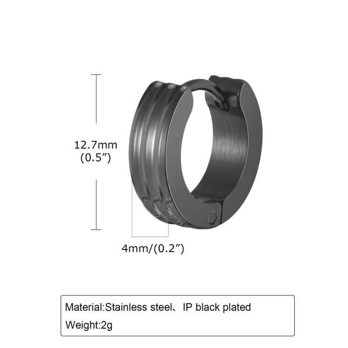 Wholesale Stainless Steel Fashion Men Earring