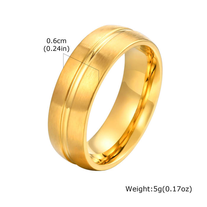 Wholesale Stainless Steel Women's Fluted Ring