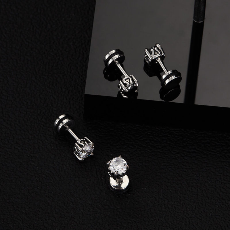 Wholesale Stainless Steel with Zirconia Earrings
