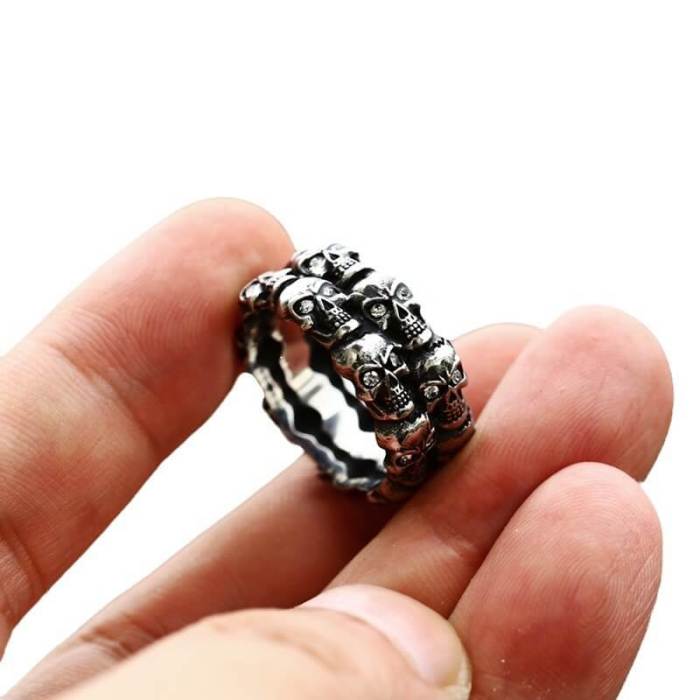 Wholesale Stainless Stee Skull Ring Jewelry