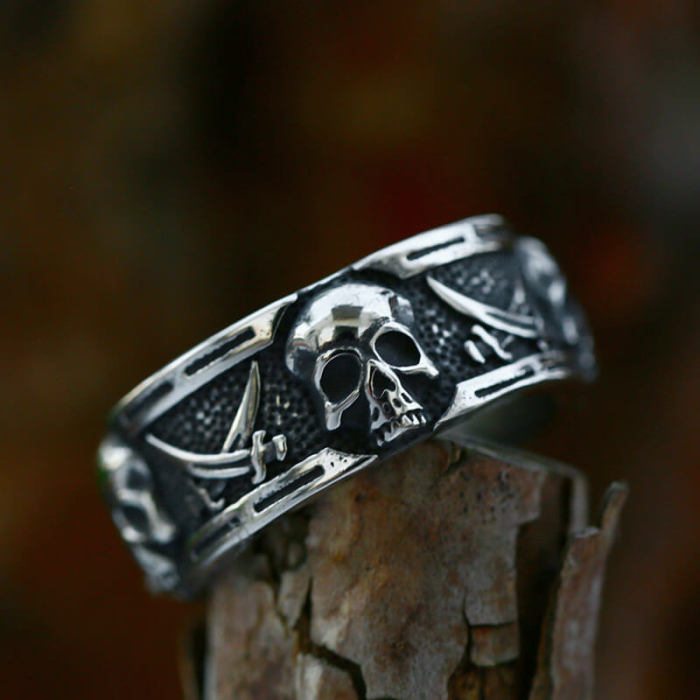 Wholesale Stainless Steel Mens Skull Ring