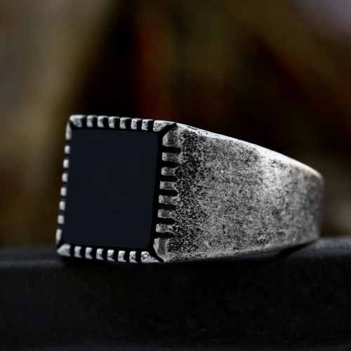 Wholesale Stainless Steel Vintage Men's Ring