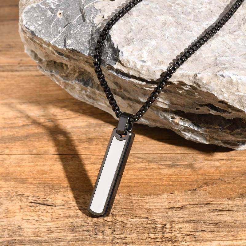 Wholesale Men's Stainless Steel Black Pendant