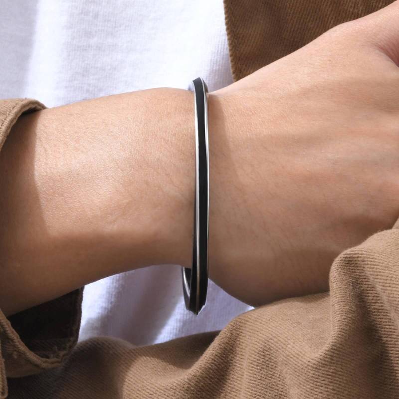 Wholesale Stainless Steel Möbius Open Bangle