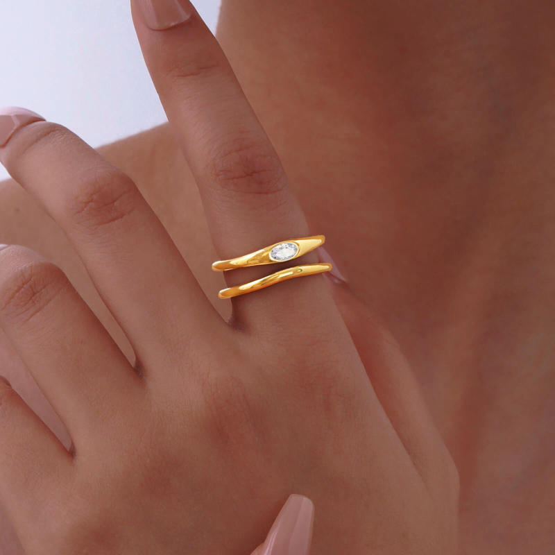 Wholesale Stainless Steel Fashion Open Ring