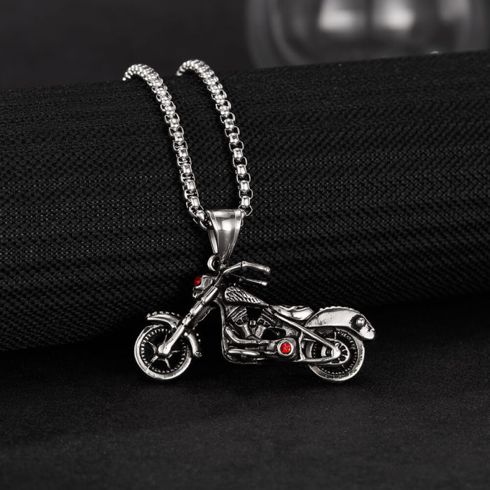 Wholesale Stainless Steel Motorcycle Necklace