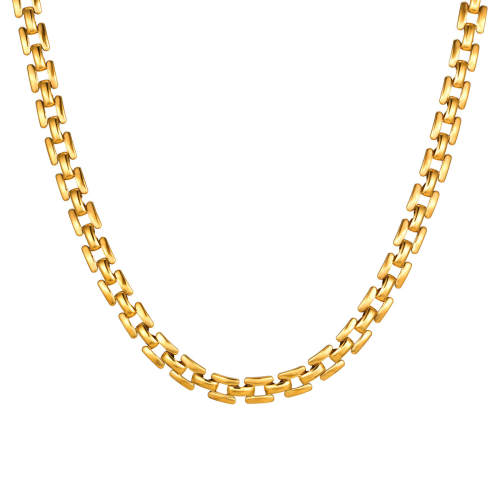 Wholesale  Stainless Steel Strap Chain Necklace