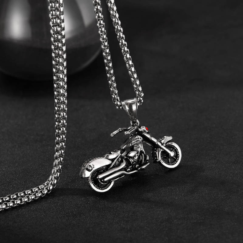 Wholesale Stainless Steel Motorcycle Necklace