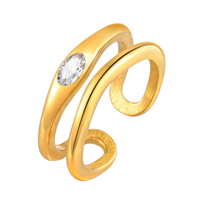 Wholesale Stainless Steel Fashion Open Ring