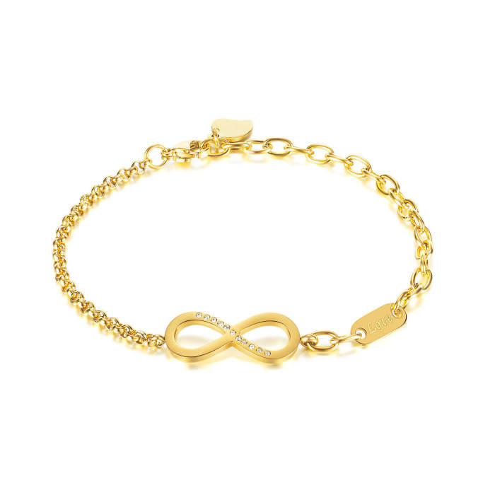 Wholesale Stainless Steel Infinity Bracelet