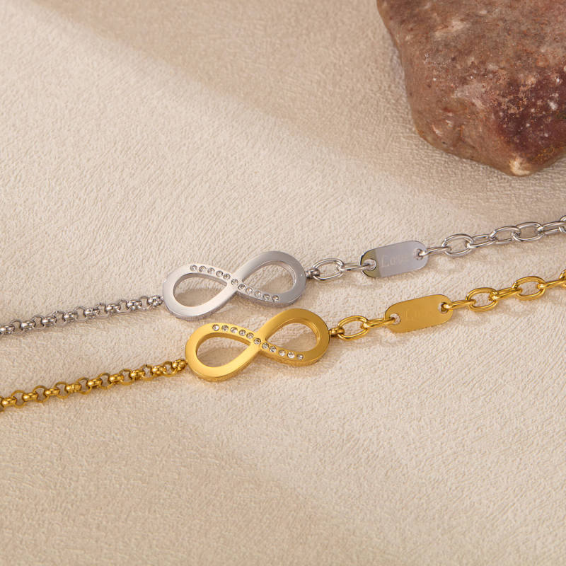 Wholesale Stainless Steel Infinity Bracelet