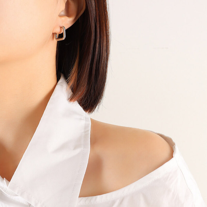 Wholesale Stainless Steel Gold-Plated Earrings