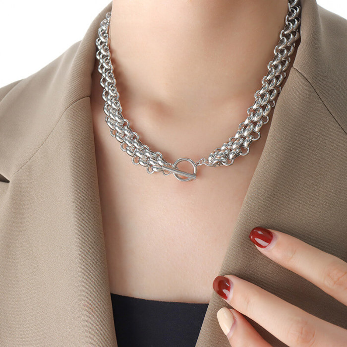 Wholesale Stainless Steel Women Necklace Set
