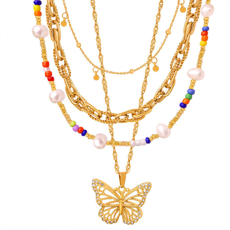 Wholesale Stainless Steel Stack Necklace