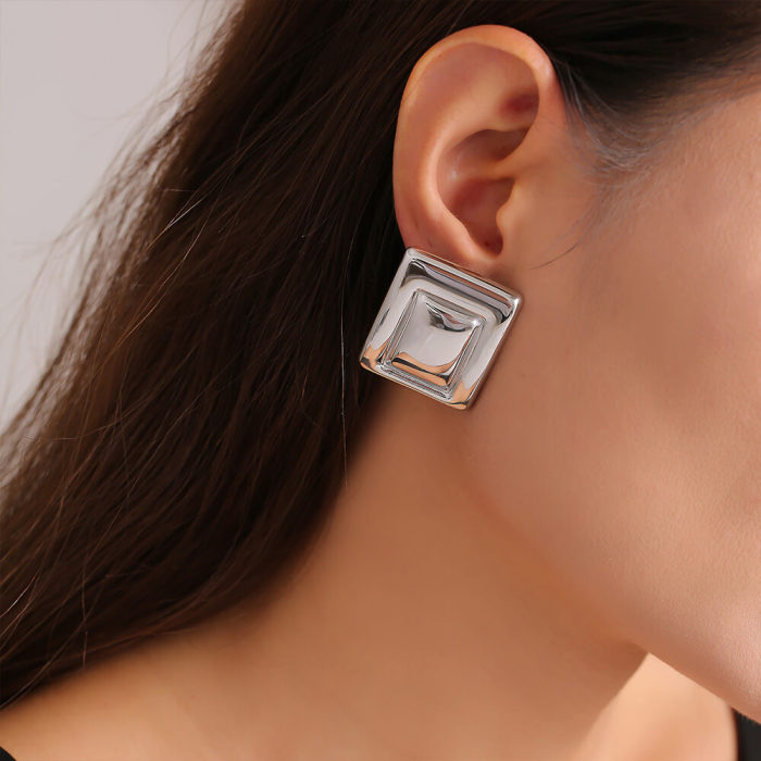 Wholesale Stainless Steel Large Women Earring