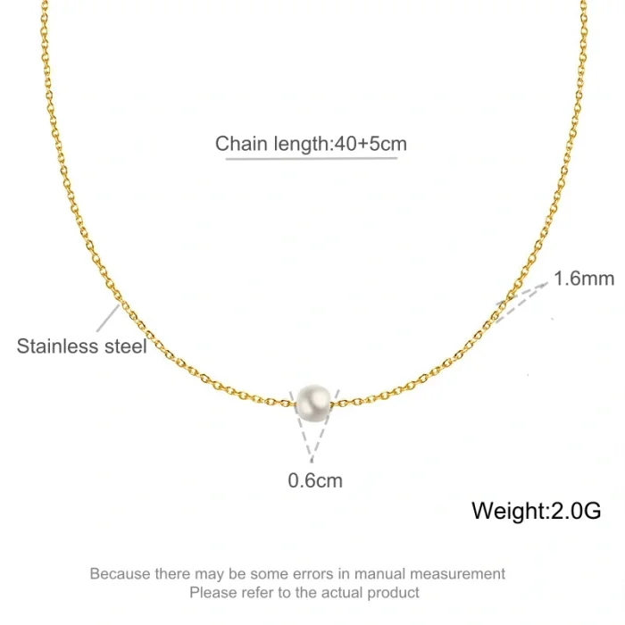 Wholesale Stainless Steel Pearl Pendant Necklace
