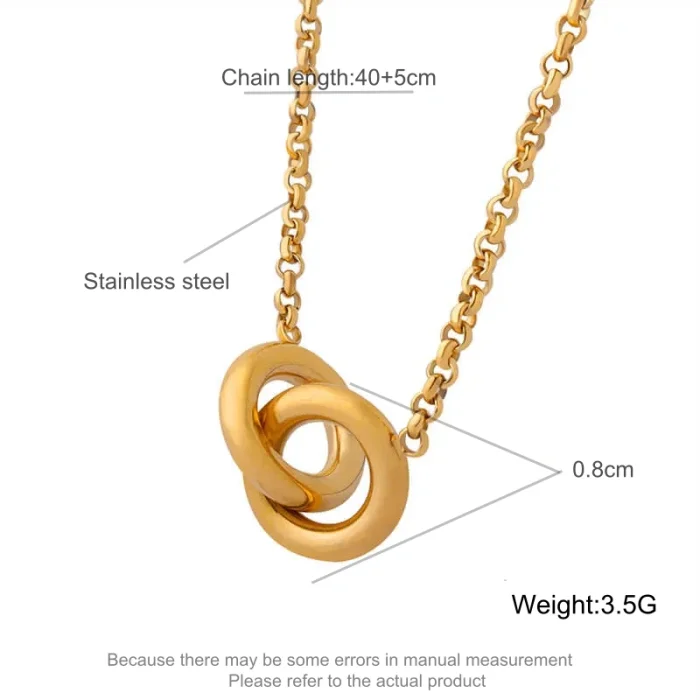 Wholesale Stainless Steel Ring Necklace