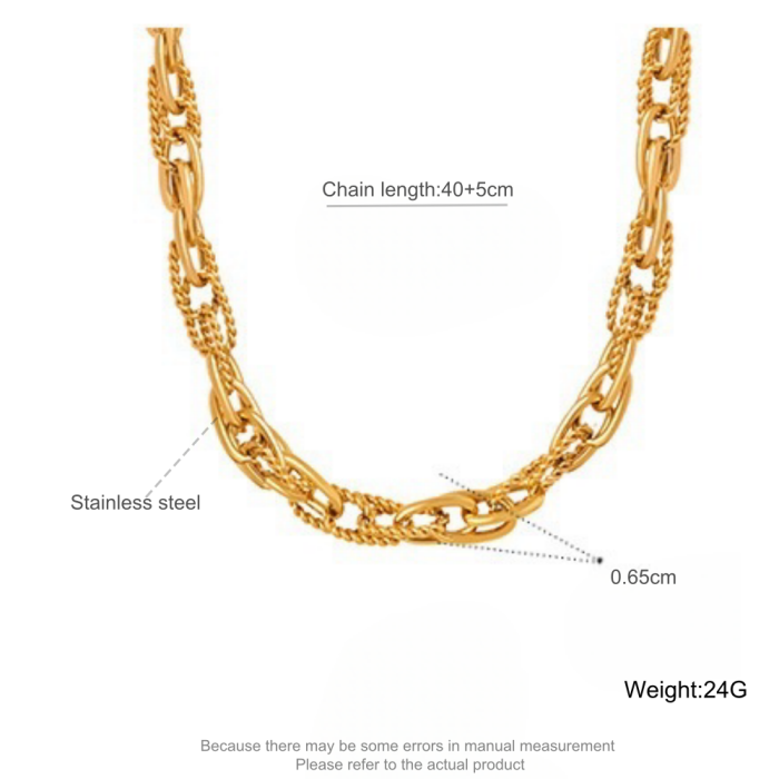 Wholesale Stainless Steel Stack Necklace