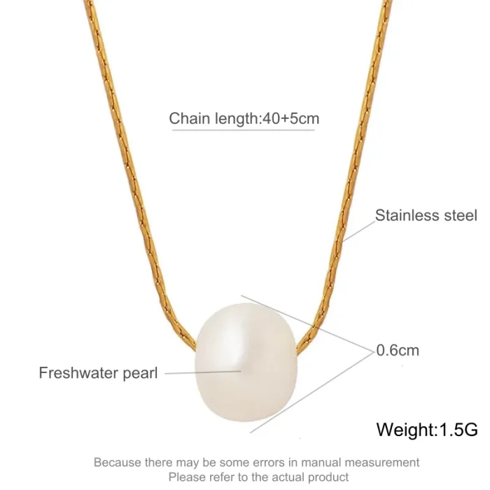 Wholesale Stainless Steel Pearl Pendant Necklace