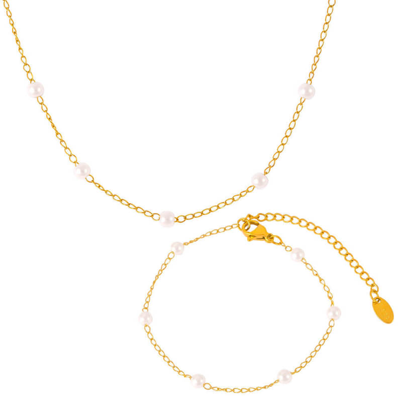 Wholesale Stainless Steel Minimalist Jewelry Set