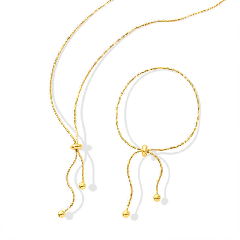 Wholesale Stainless Steel Bracelet and Necklace Set