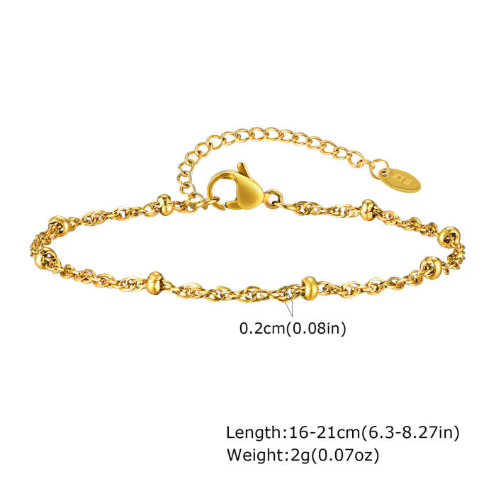 Wholesale Stainless Steel Chain and  Bead Necklace