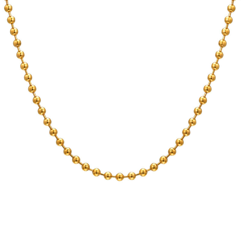 Wholesale Stainless Steel Bead Chain Necklace