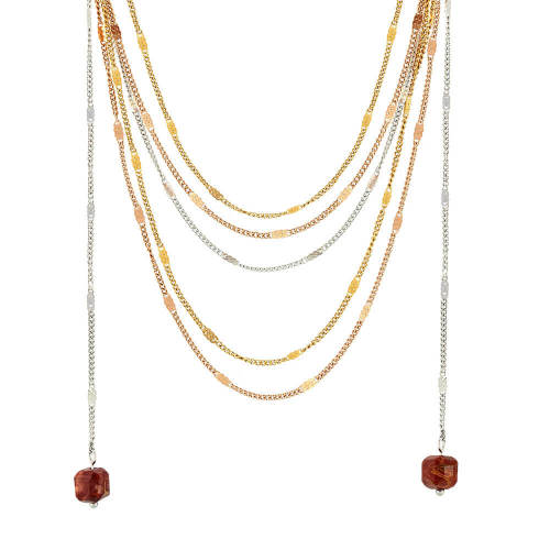 Wholesale Stainless Steel Multi-Layered Chain Necklace