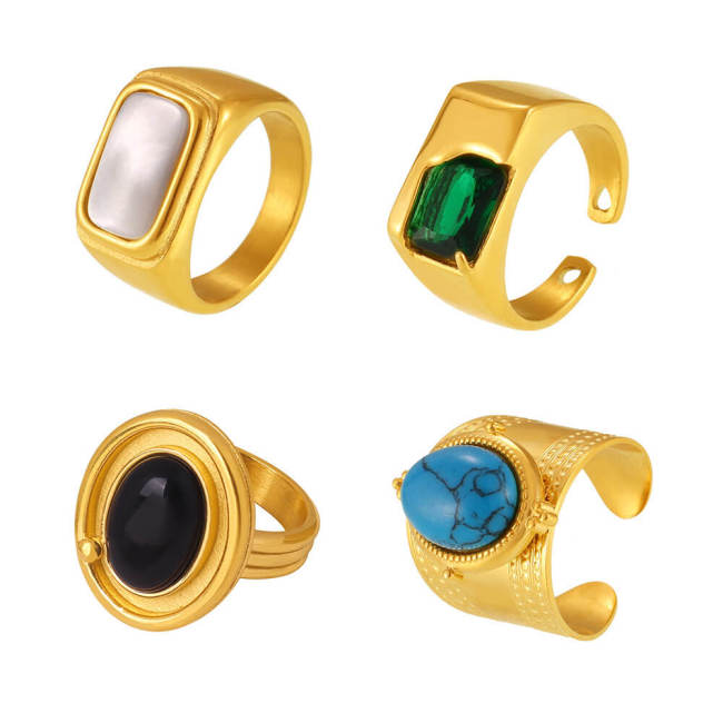 Wholesale Ins Style Stainless Steel Rings