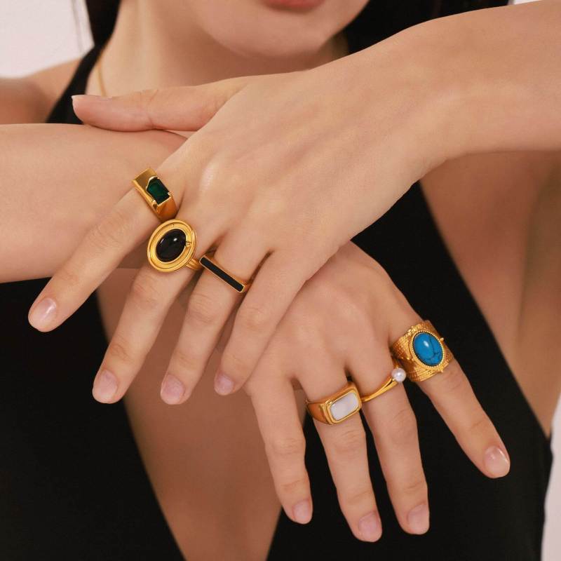 Wholesale Ins Style Stainless Steel Rings
