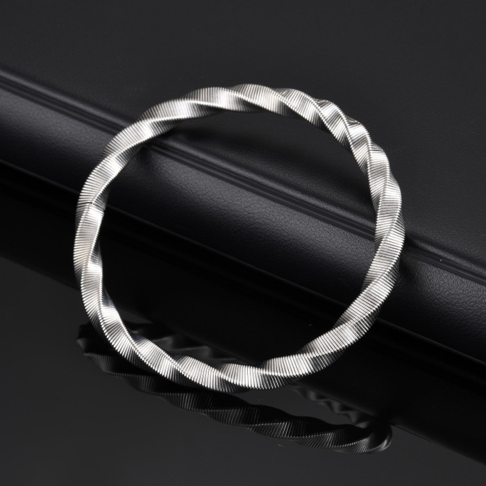 Wholesale Stainless Steel Möbius Spring Bracelet