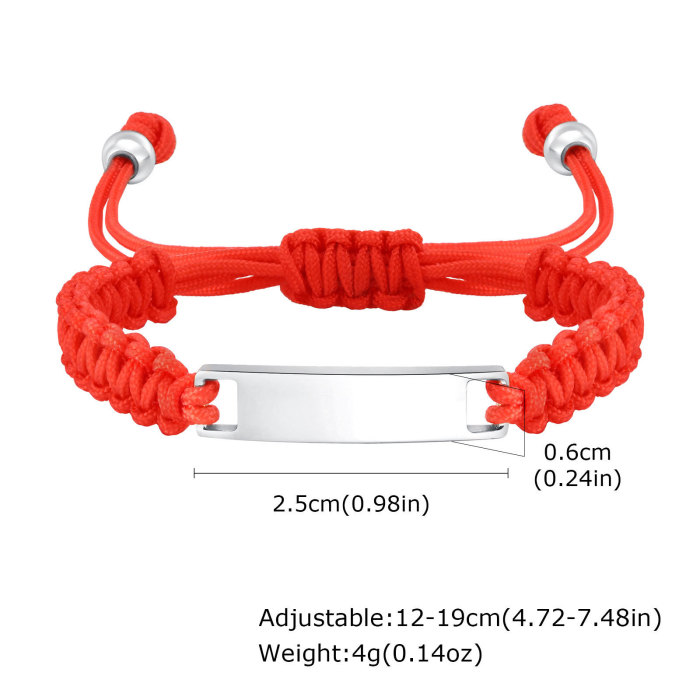 Wholesale Stainless Steel Engravable Kid's Bracelet