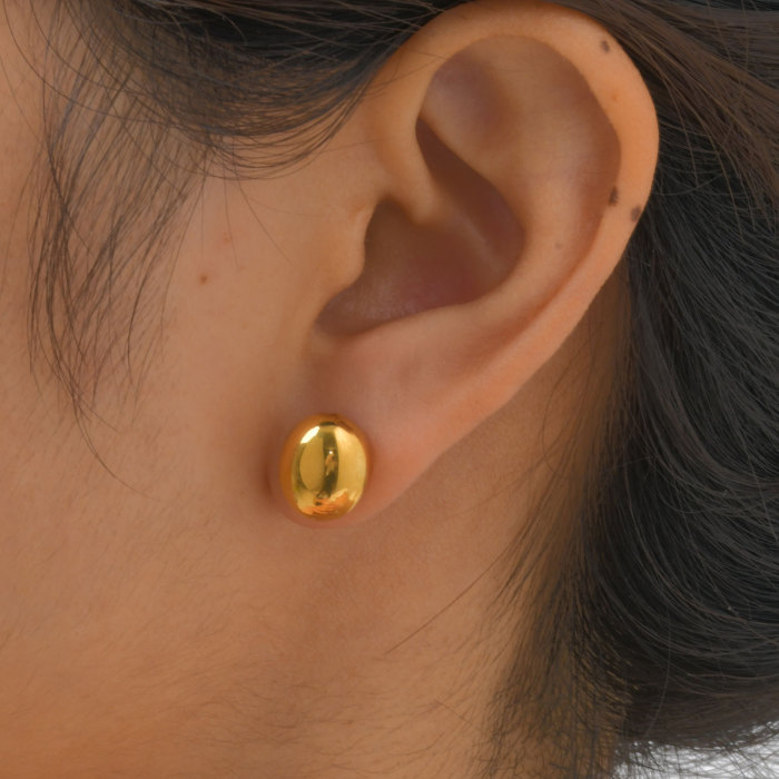 Wholesale Stainless Steel Glossy Earrings