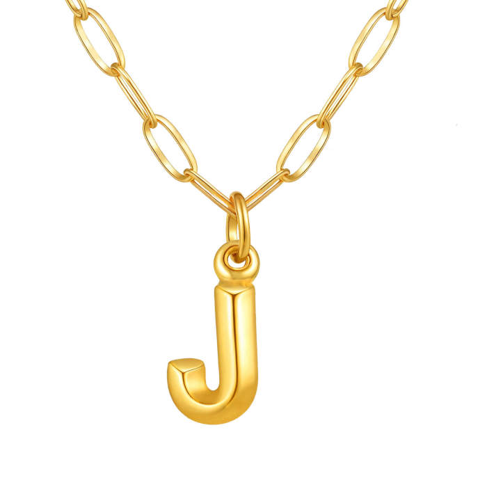 Wholesale Stainless Steel Monogram Necklace