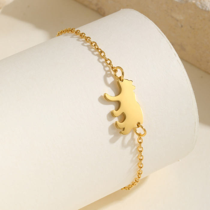 Wholesale Children's Stainless Steel Bear Bracelet