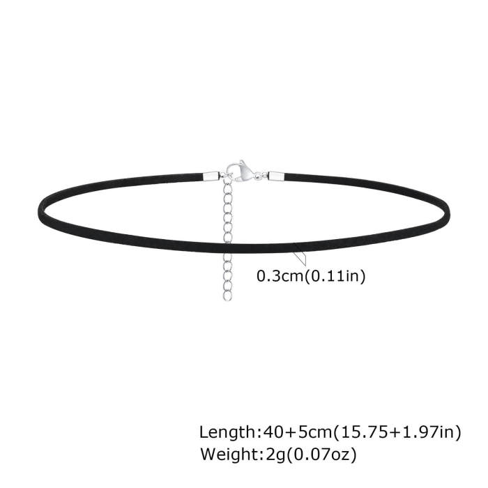 Wholesale Black Velvet Strap Necklace