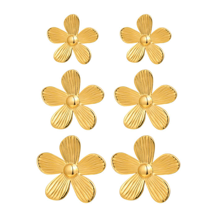 Wholesale Stainless Steel Flower Earrings