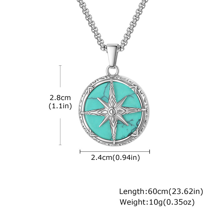 Wholesale Stainless Steel Eight-pointed Star Pendant