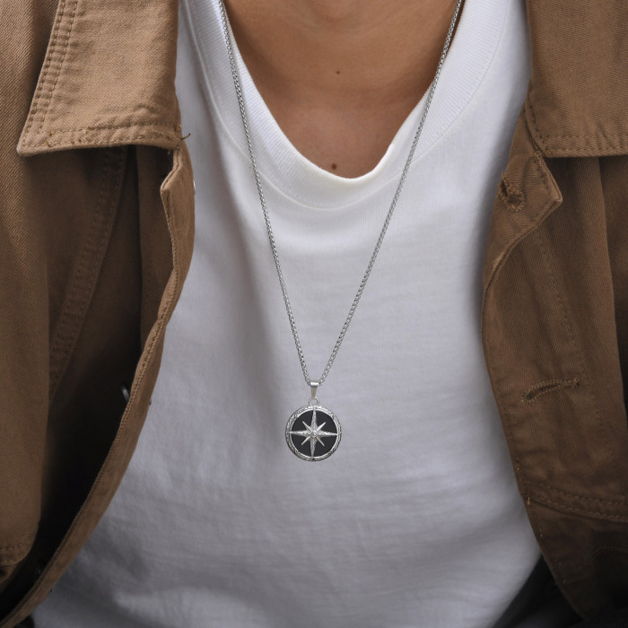 Wholesale Stainless Steel Eight-pointed Star Pendant